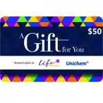 Life Pharmacy/Unichem Pharmacy $50 NZD Physical Gift Card (Express Delivery)