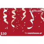 The Warehouse $30 NZD Physical Gift Card (Express Delivery)