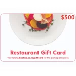 Restaurant $500 NZD Physical Gift Card (Express Delivery)