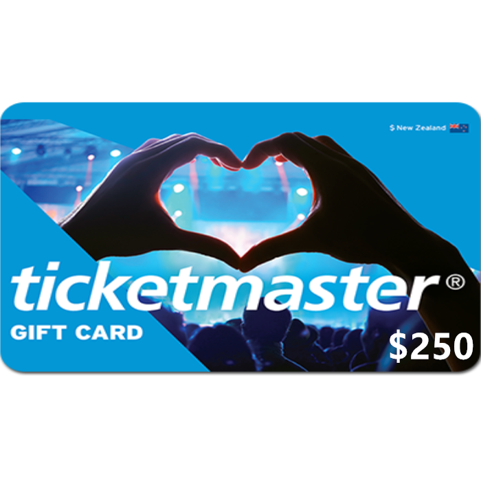 Ticketmaster-Gift-Card-$250-NZD-Digital-Gift Cards-Email-Delivery